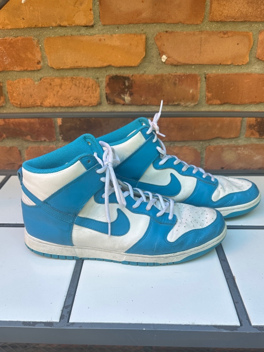 Nike Dunk High Retro "Laser Blue" White (DD1399-400) - Men's Size 11.5